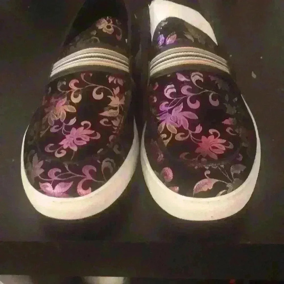 Robert Graham go go floral slip on sneaker men’s 10.5 - Picture 2 of 5